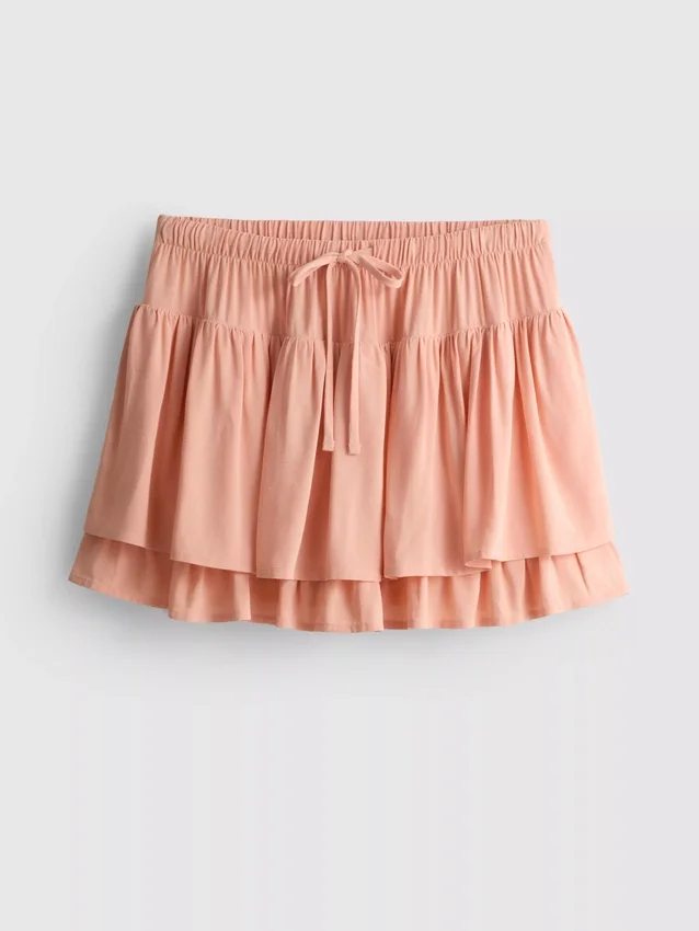 Drawstring rara mini skirt
