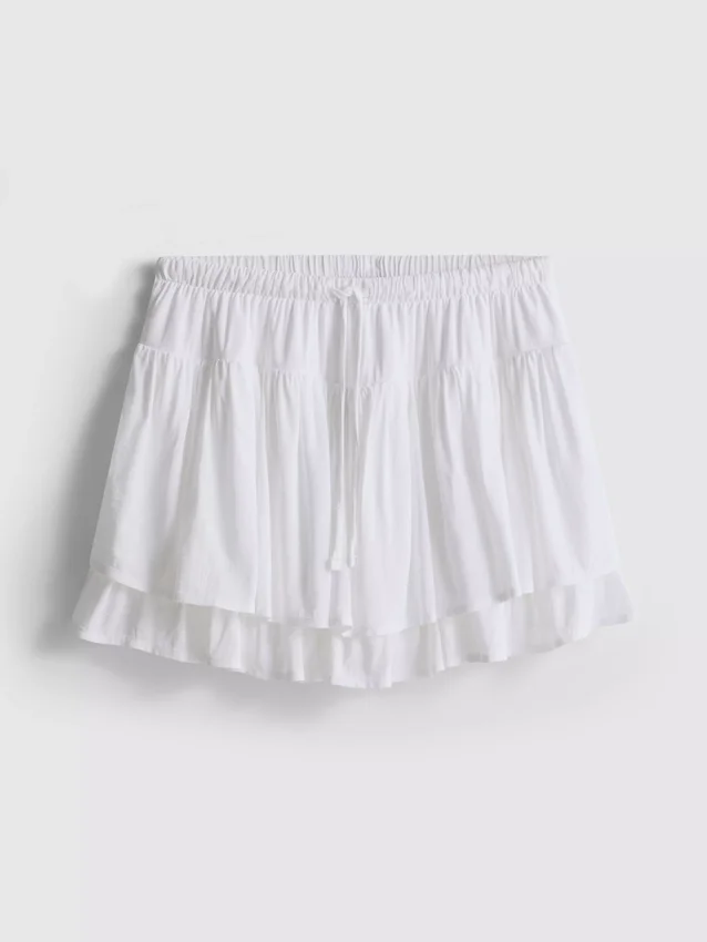 Drawstring rara mini skirt