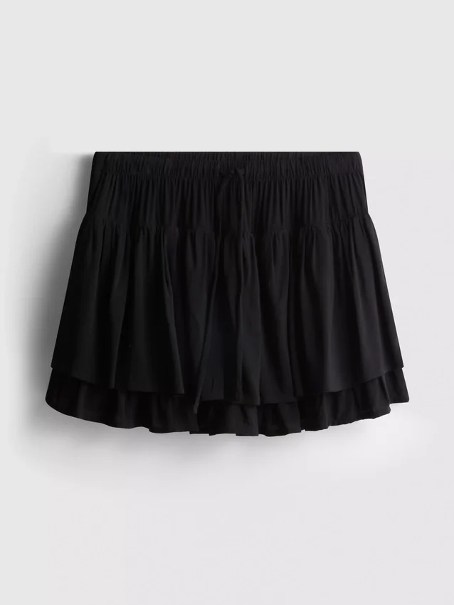 Drawstring rara mini skirt