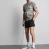 Drawstring running shorts