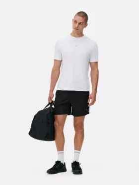 Drawstring running shorts