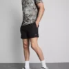 Drawstring running shorts