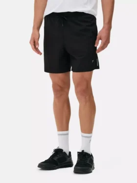 Drawstring running shorts