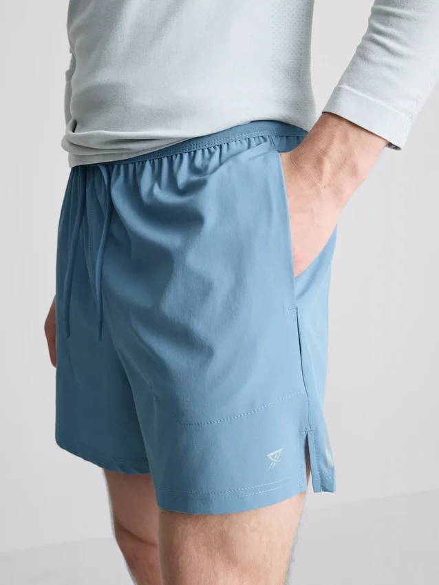 Drawstring running shorts