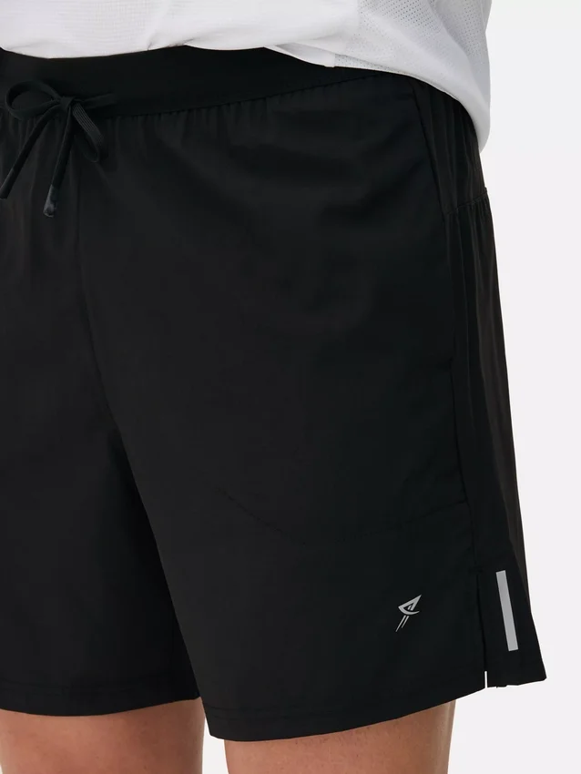 Drawstring running shorts