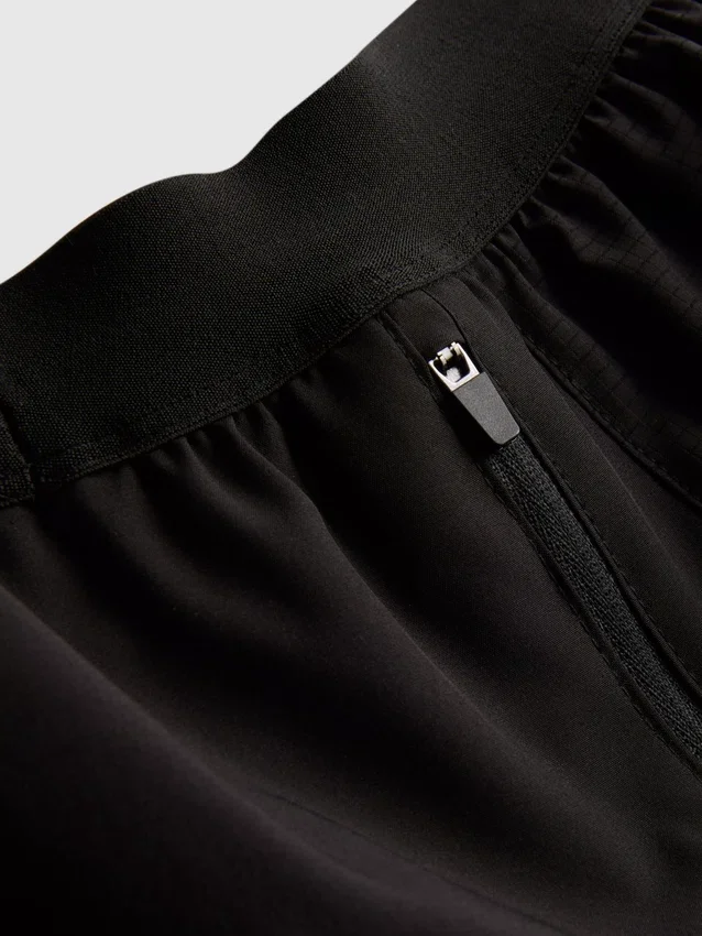Drawstring running shorts