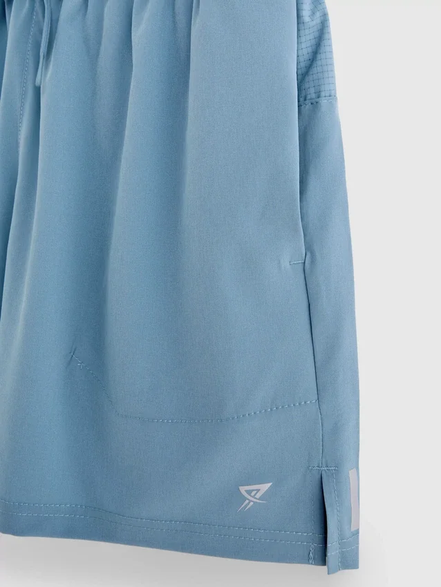 Drawstring running shorts