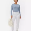 Drawstring skinny joggers