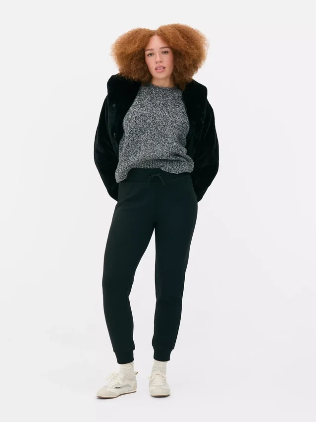 Drawstring skinny joggers