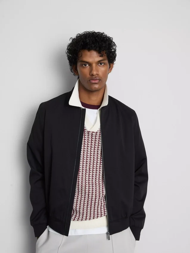 Dressy bomber jacket