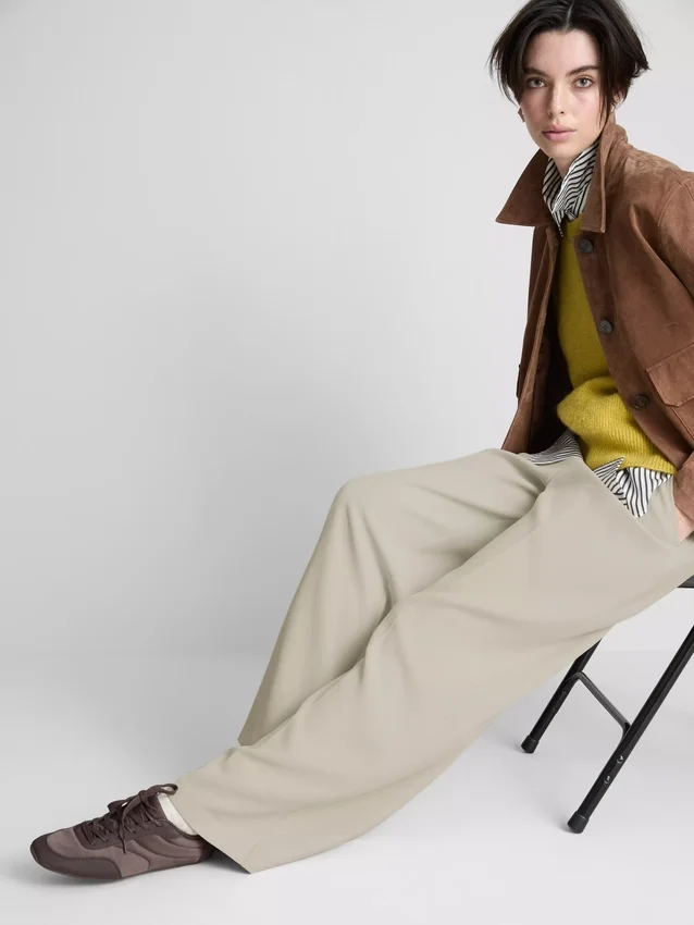 Dressy wide-leg pants