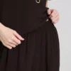 Elastic waist wide-leg pants