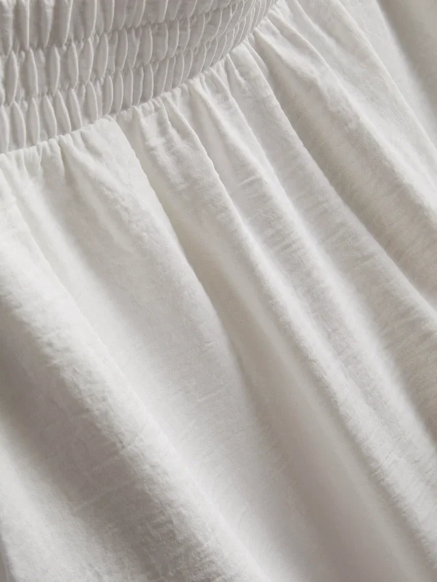 Elastic waist wide-leg pants