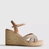Embellished espadrille wedges