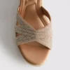 Embellished espadrille wedges
