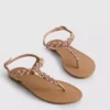 Embellished thong sandals