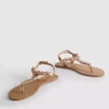 Embellished thong sandals