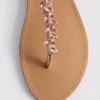 Embellished thong sandals