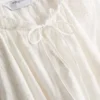 Embroidered balloon-sleeve blouse