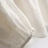 Embroidered balloon-sleeve blouse