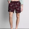 Embroidered palm tree swimming shorts
