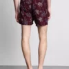 Embroidered palm tree swimming shorts