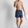 Embroidered sun swimming shorts