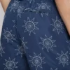 Embroidered sun swimming shorts