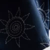 Embroidered sun swimming shorts