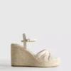 Espadrille wedge heeled sandals