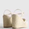 Espadrille wedge heeled sandals