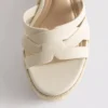 Espadrille wedge heeled sandals