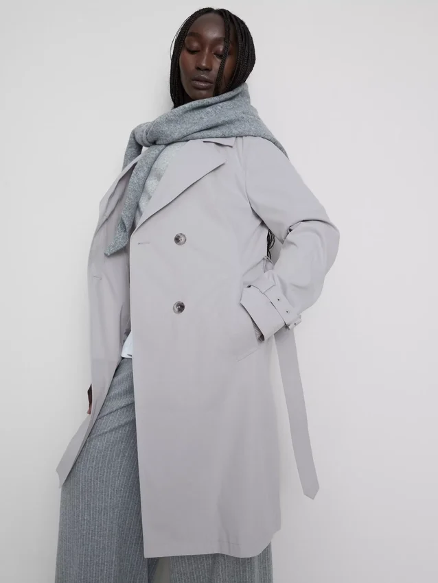 Essential belted trench