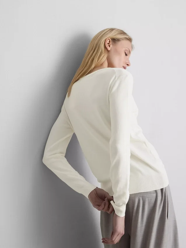Essential crewneck cardigan