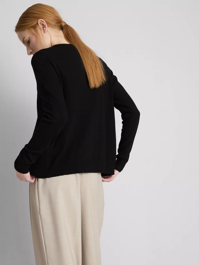 Essential crewneck cardigan