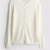 Essential crewneck cardigan
