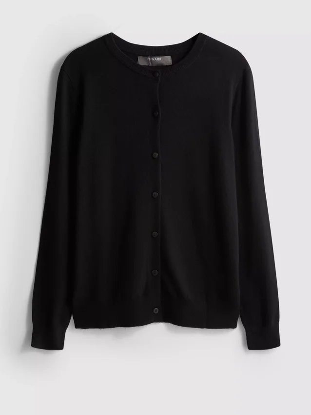 Essential crewneck cardigan