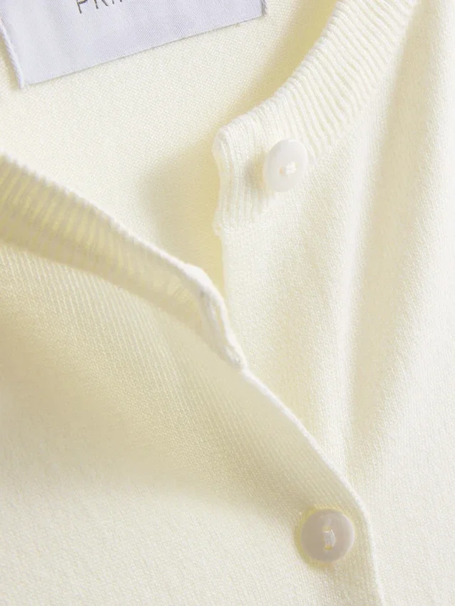 Essential crewneck cardigan