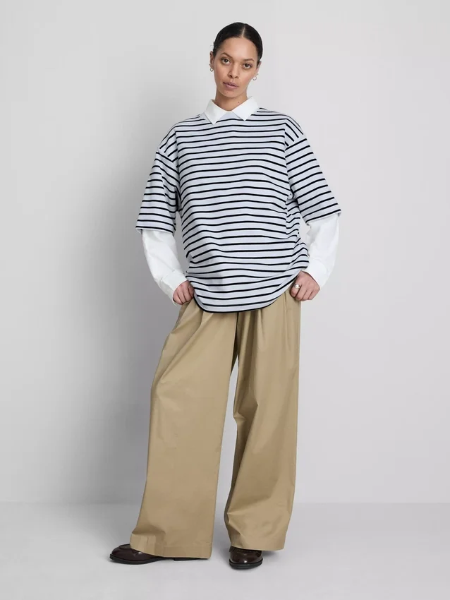 Essential oversized cotton tee