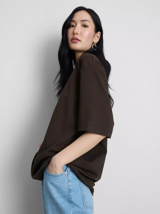 Essential oversized cotton tee