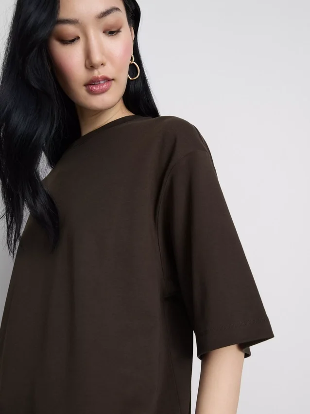 Essential oversized cotton tee