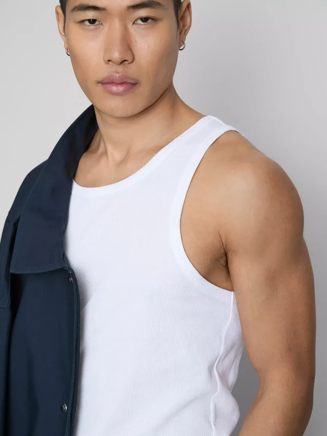 Essential ribbed tank top