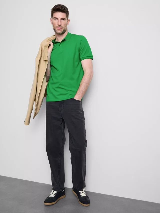 Essential stretch polo shirt