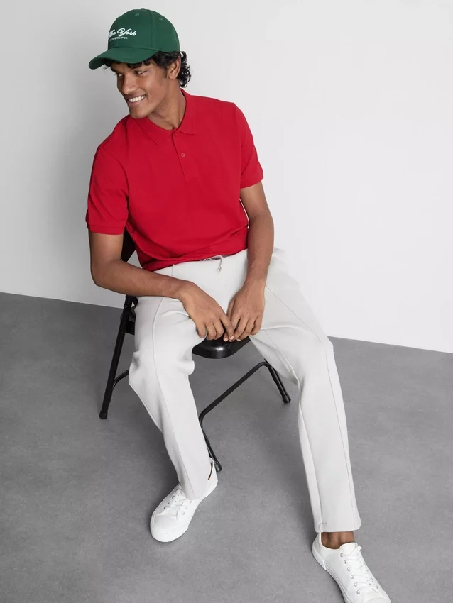 Essential stretch polo shirt
