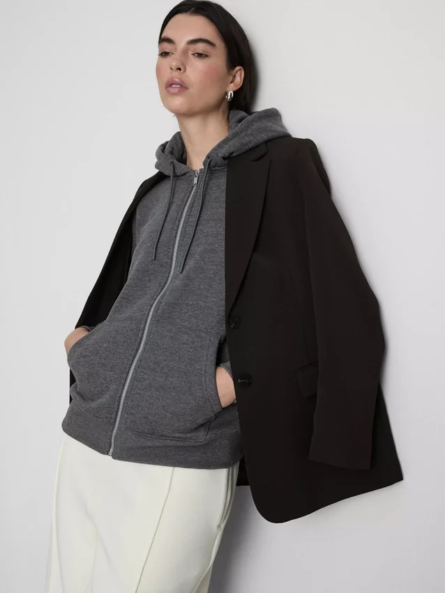 Essential zip-through hoodie
