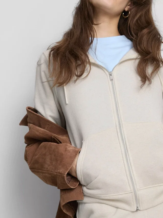 Essential zip-through hoodie