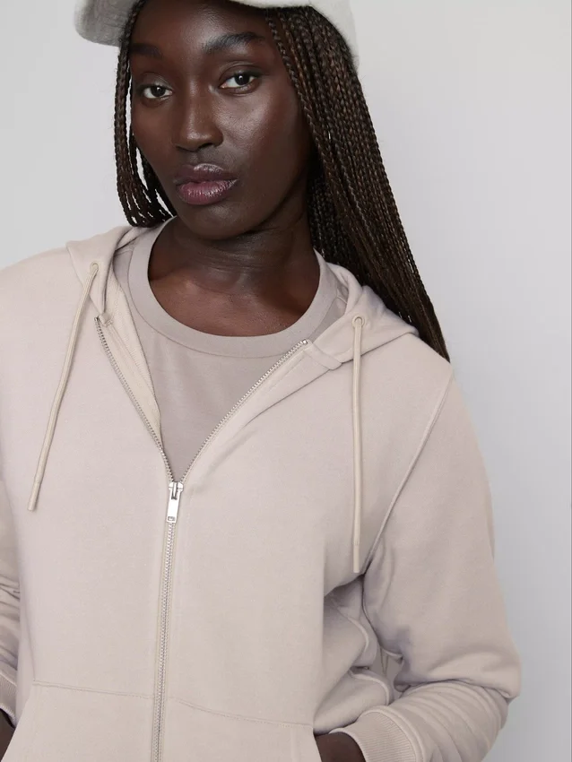 Essential zip-through hoodie
