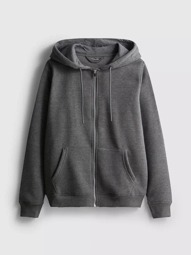 Essential zip-through hoodie
