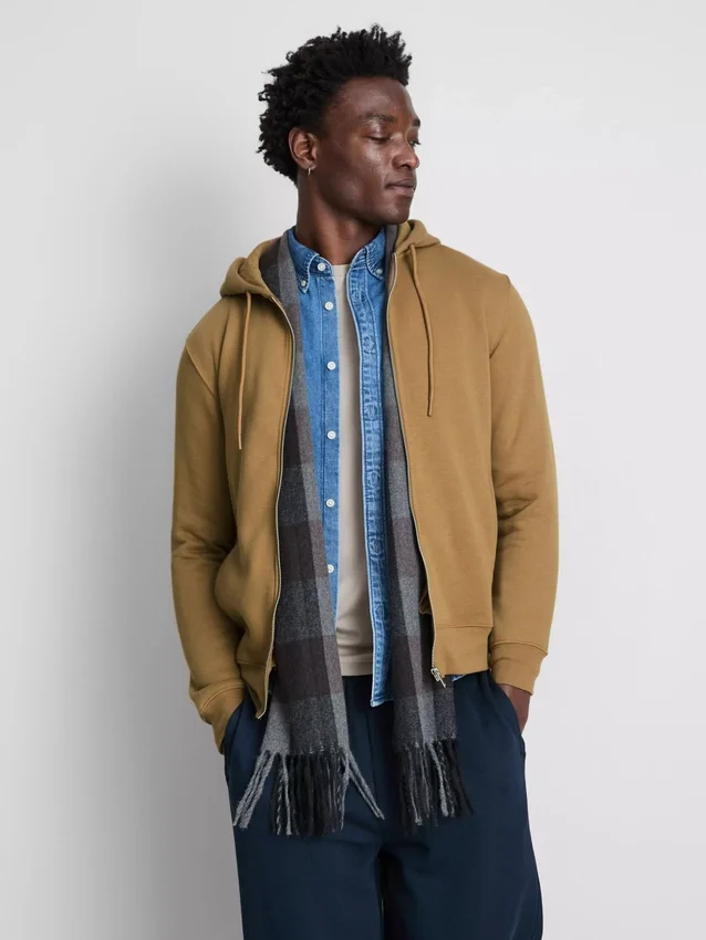 Essential zip-up hoodie