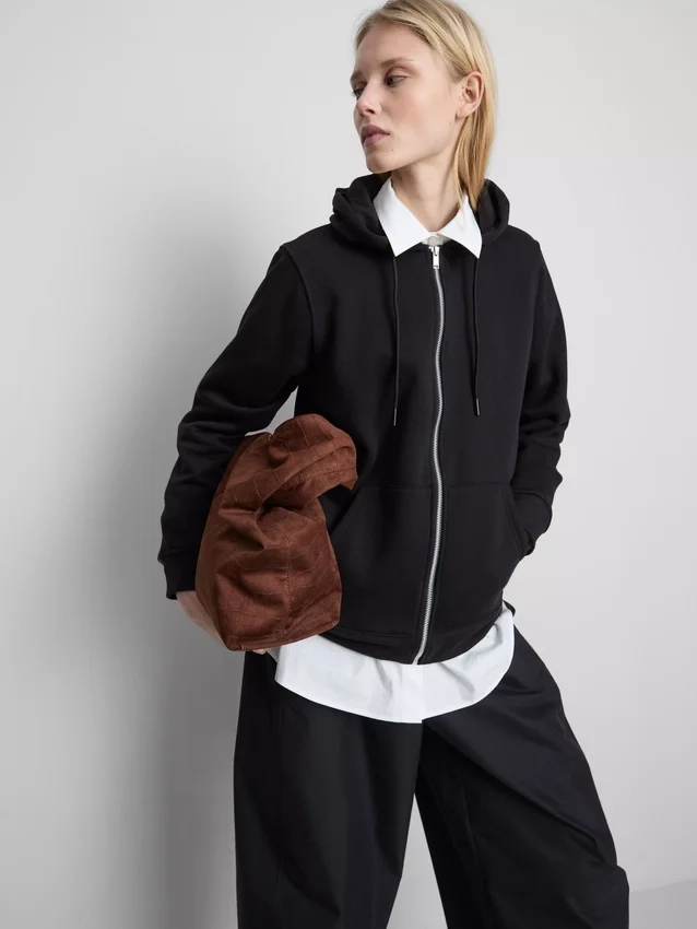 Essential zip-up hoodie